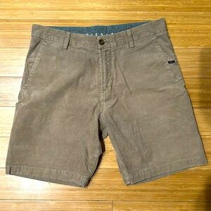Tan Vissla Corduroy Shorts 99% Cotton - Men’s 32
